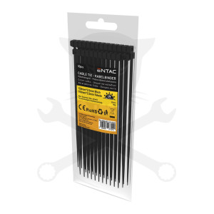 Kábelkötegelő 2,5x150 - Fekete - 50 db-os - Entac