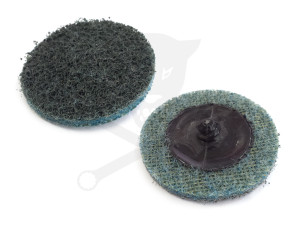 Csiszolótárcsa, vlies - gyorscsatl. D50 mm finom - kék - 1 db