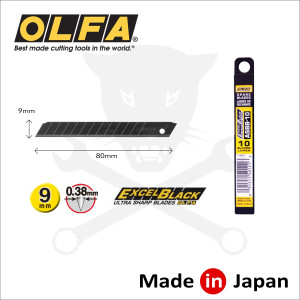 Penge OLFA tördelhető 9 mm 10 db - fekete