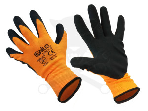 Kesztyű - szerelőkesztyű - Genius narancs XL-es 10-es (KG1350-N-XL)