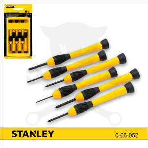 Csavarhúzó készlet mini műszerész 6 db-os csillag-lapos Stanley