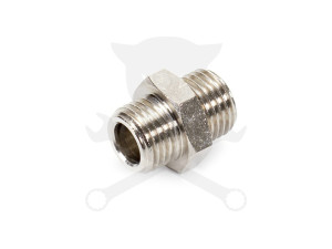 Levegő csatlakozó közcsavar 1/4" külső-külső menet - KK (250M-1/4)