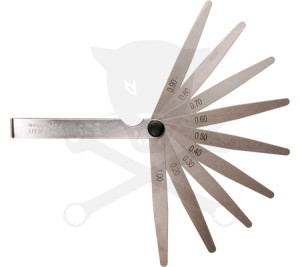 Hézagmérő készlet 13 lapos 0,05 - 1,0 mm BGS