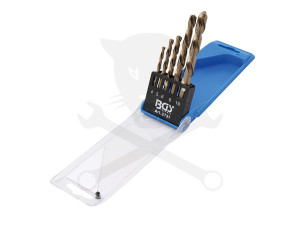 Csigafúró Klt. - BALOS - HSS Co5 Kobalt tartalom 5 db-os: 4-5-6-8-10mm
