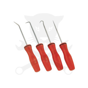 Tömítés kiszedő-kaparó szerelőkampó készlet 4 db-os mini Genius