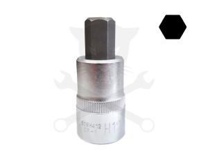 Rátűzőkulcs - crowa+bit 1/2" imbusz 12 mm