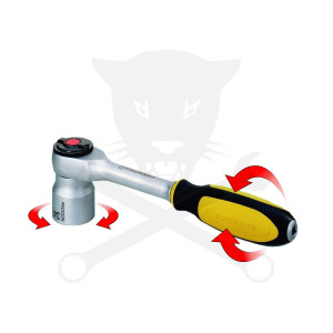 Crowa racsnis kulcs 3/8" 52 fog ROTARY-forgó nyelű PROXXON