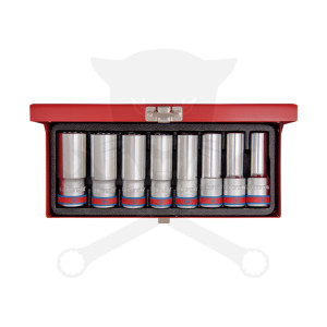 Dugókulcs - crowafej készlet 1/2" 12 szög 1/2"-15/16" 8 db-os KingTony