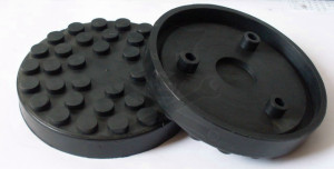 Gumipogácsa csápos emelőhöz 145/135 mm I-es félperem.-pöttyös-3poz