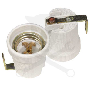 Foglalat fényforráshoz - E27 kerámia - hajólámpa foglalat, Elmark