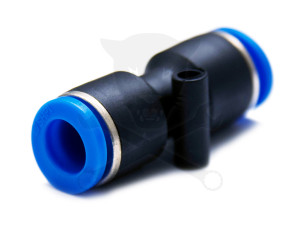 Levegős csatlakozó műanyag csőhöz, toldó elem 12 mm