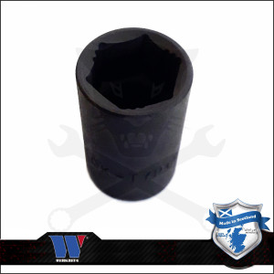 Lok-Typ Légkulcsfej - gépifej 1/2" 17 mm 6 lap alacsony - Welzh