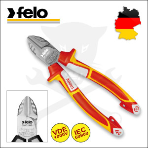 Fogó 1000V szigetelt oldalcsípő 160 mm VDE, ipari - Felo (581 016 40)