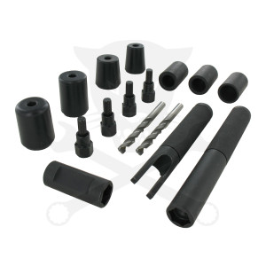 Kerékőr leszedő - lefúró univerzális profi készlet- LUGDRILLER -Hubitools