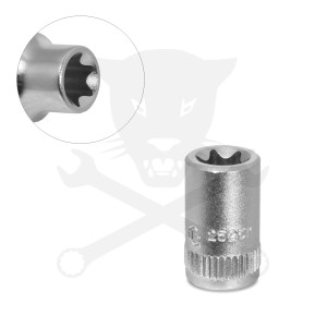 Dugókulcs - crowafej 1/4" belső torx E11 Genius