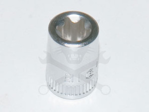 Dugókulcs - crowafej 1/4" belső torx E05 Genius