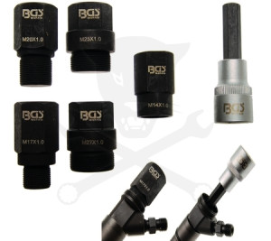 Porlasztó kihúzó csatlakozó adapter készlet5 db+1 db lyukas 10mm-es imbusz