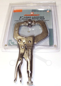 Fogó önzáró C-pofás 150 mm