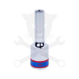 Dugókulcs - crowafej 1/2" belső torx hosszított E10 KingTony
