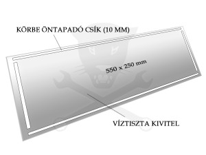 Homokfúvó szekrényhez fólia 420-hoz 1 db-os ablakra