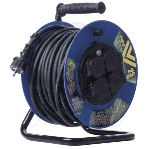 Kábeldob 25 m - IP44 gumi kábel 3 x 2,5 mm2 - 3680W