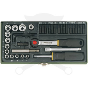 Dugókulcs készlet 1/4" 6 lap 4-13 mm 38 db-os PROXXON