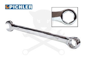 Csillag-villáskulcs - HATLAPÚ - 10 mm x 160 mm - 15 fokos