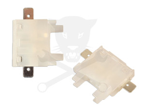 Biztosíték tartó, hagyományos kialakítású, (fehér) 1 db -