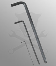 Imbuszkulcs hosszú 1,5 mm gömbvégű Genius