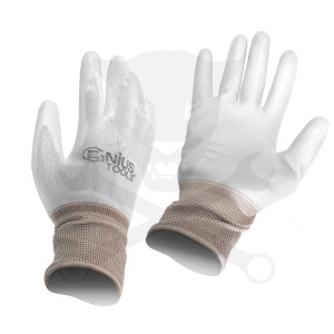 Kesztyű - szerelőkesztyű - Genius fehér XL-es 10-es