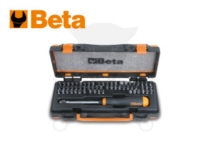 Bit készlet 61 db-os 1/4"-os mágneses behajtóval - Beta