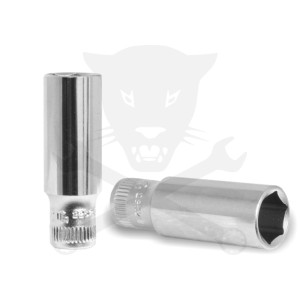 Dugókulcs - crowafej 1/4" 6 lap hosszú 12 mm Genius