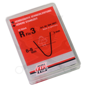 Gumi profilvágóhoz vágókés - kerekített profil - R Fix3. 6-8 mm -20 db