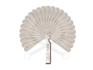 Hézagmérő, metrikus, 0.04-1.00 mm 25 db-os készlet