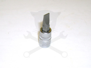 Rátűzőkulcs - crowa+bit 1/4" lapos 6 mm