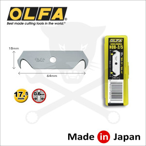 Penge OLFA biztonsági, horgas 64 mm 5 db/dob (HOB-2/5)