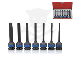 Légkulcsfej készlet 1/2" torx 7 db-os KingTony