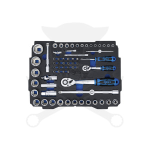 Systainer - Dugókulcs készlet 1/4"-3/8" 6 lap BOXSYS1-SYS2 65 db-os BGS
