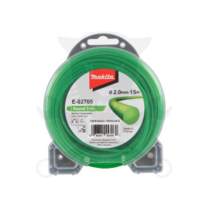 Fűkasza damil 2.0 mm x 15 méter Körprofil RoundTRIM Zöld - Makita