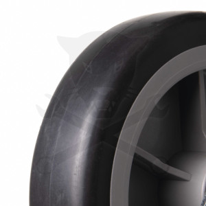 Kerék 125 mm - fix villás-talpas - 300 kg terhelhetőség, kiskocsihoz