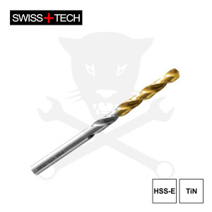 Csigafúró 7,0 mm HSS-E TiN DIN338 ipari - SwissT (SWT-125-1770A)