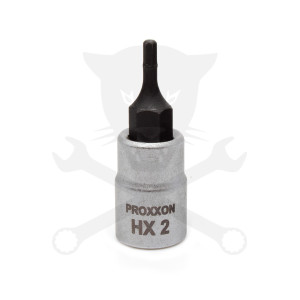 Rátűzőkulcs - crowa+bit 1/4" Imbusz HX2 Proxxon
