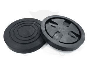 Gumipogácsa krokodil emelőhöz fekete 165/138 mm félperemes, körkörös