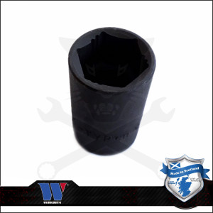 Lok-Typ Légkulcsfej - gépifej 1/2" 18 mm 6 lap alacsony - Welzh