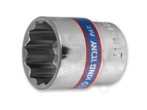 Dugókulcs - crowafej 3/8" 12 lap normál 21 mm