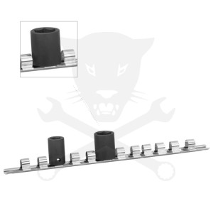 Dugókulcstartó sín 3/4" 12 db-os BGS