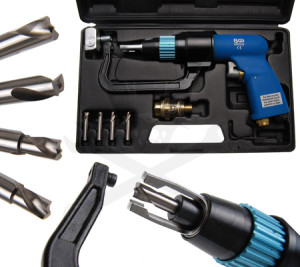 Ponthegesztés lefúró levegős pisztoly készlet BGS