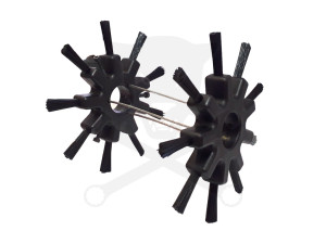 Csővizsgáló kamerához Központosító kefe 150 mm-es -1 pár- Hubitools