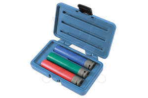 Légkulcsfej készlet 1/2" 3 db-os alufelnihez extra hosszított