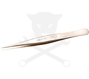 Csipesz 130 mm egyenes-hegyes roszdamentes acél